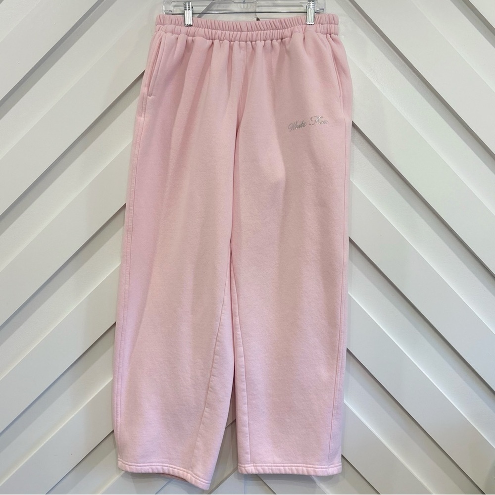 White Fox Make It Or Break It Barrel Wide Leg Sweatpants Size Medium